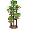 Bamworld Flower Indoor Corner Planter Flower Plant Gardening Balcony Stand, Use, Stand, 5-Tier Stand, Space-Saving Stand, Rack, Entrance,