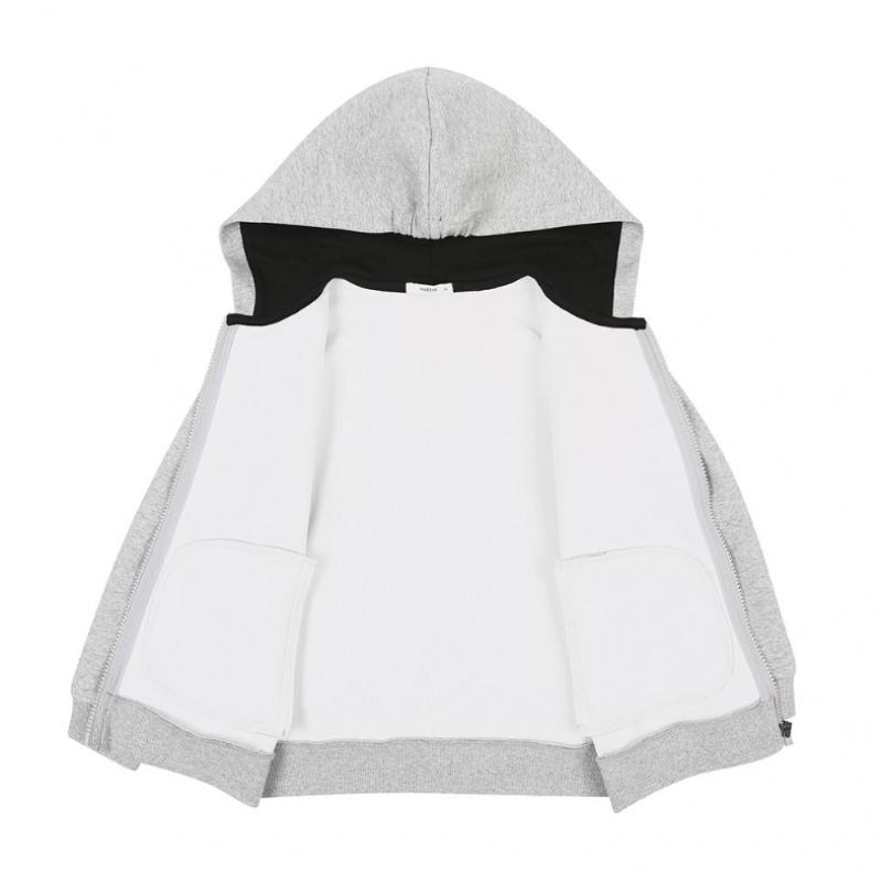 Hazzys Kids Logo Hooded Zip Up Gray  Huf11jd11m My 