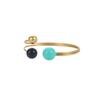 Joyful Candy Style Enamel Ring Adjustable Round Ball Shape Stainless Steel Non-Tarnish Jewelry for Women Casual Daily Wear