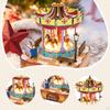 Material Christmas Music Box Lighting Creative Ornament Collection Miniature Toys Musical for