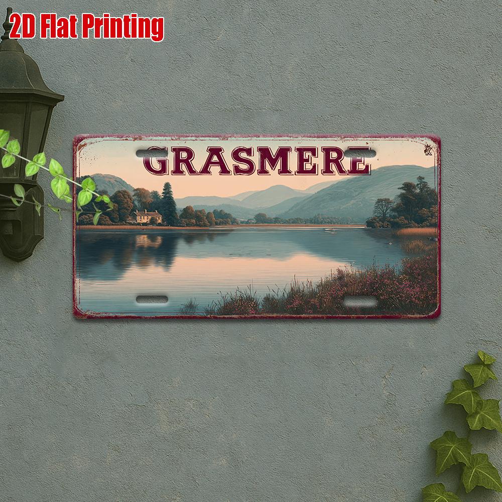 

D Flat pc Vintage Wall Sign Suitable for Living Room Cafe Patio x Retro Metal Plaque Limited Edition Decorat 15x30cm(5.9x7.8inch)
