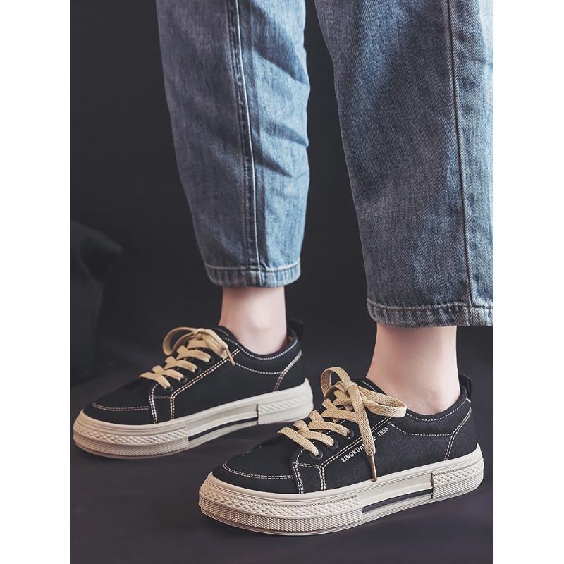 2 Spring and Autumn new low-top canvas shoes women's casual shoes versatile board shoes mango head trendy breathable shoes