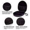 EVA Black Headphone Carrying Case Shockproof Headset Pouch  Handheld Earphone Container Travel Organiser Supplies zip Bag