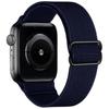 Adjustable Apple Watch Strap with Japanese Buckle - Single Loop Woven Elastic Nylon Compatible with iWatch