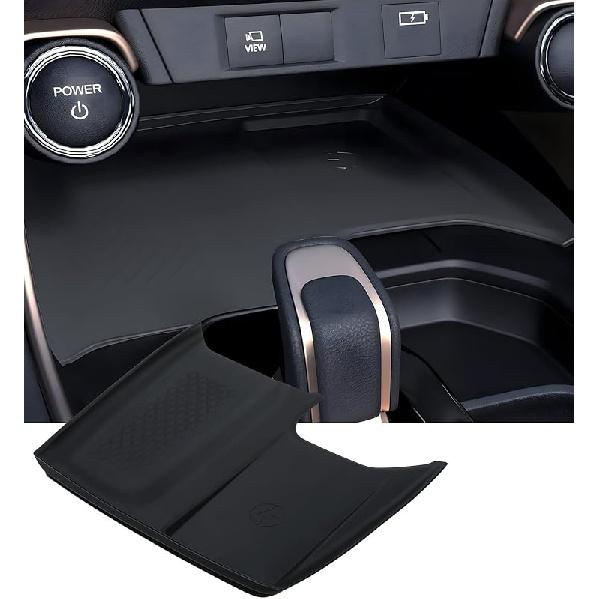 Wireless Charging Protective Mat For Toyota Grand Highlander 2026 2025 2024, Center Console Interior Accessories Silicone Anti-Slip Wireless Charger