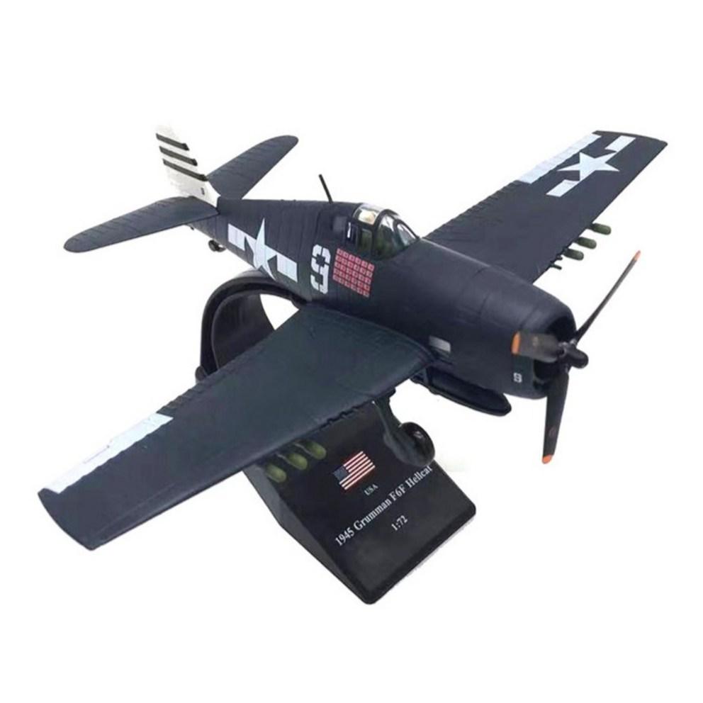Diecast 1:72 Scale F6F Hellcat Fighter Jet Model