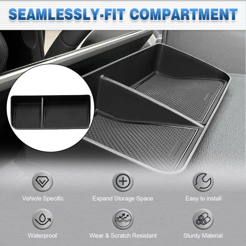 Car Dashboard Tray Storage Box with Mat For BYD Song Plus EV 2024 2025 Center Console Storage Box Dashboard Organizer