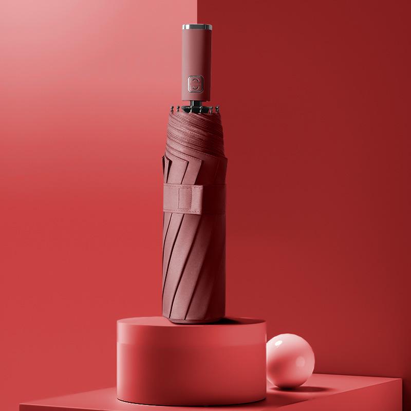 12-Rib Automatic Dual-Use Umbrella for Men & Women - Large, Sunshade & Rain Protection, UV Resistant