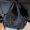 Large Capacity Portable Travel Tote Bag 2025 New Soft Surface Casual European and American Retro Shoulder Messenger Bag Tide