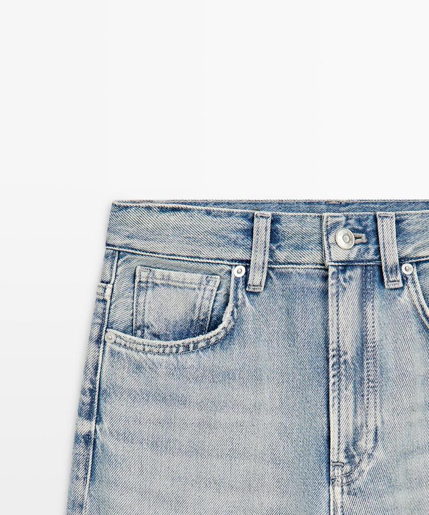 Masimodutti High-Waisted Wide-Leg Jeans