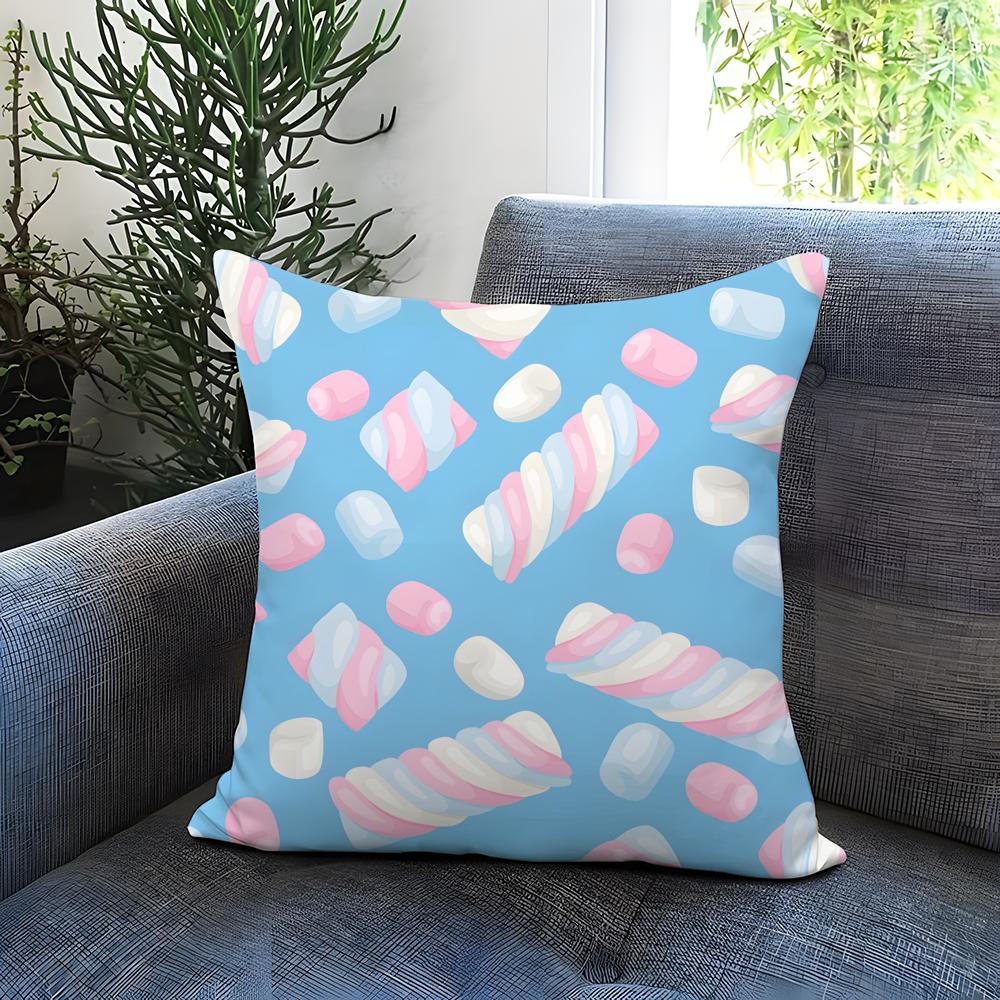 Cartoon Style Pattern Cushion Cover Comfortable Reversible Pillow Cover Ideal for Car Sofa Bedroom Beyond
