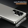 For Samsung Galaxy S25 Ultra Case Brocade Texture Anti Drop Alloy Magnetic Frame PC Phone Back Cover