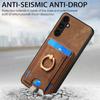 2 in 1 Detachable Magnetic Cards Solt Leather Case For Samsung Galaxy A55 A35 A54 A24 S23 S24 Ultra S22 Plus S21 FE Ring Holder