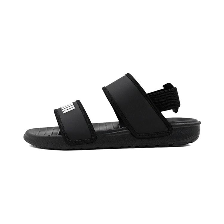 (PS) PUMA Soft Sandal Black White Kids 375695-01 EU 33