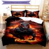 3pcs Custom Name Horse Bedding Set Duvet Cover Closure Includes 1 Duvet Cover & 2 Pillowcases, Soft and Comfortable for All Seasons.