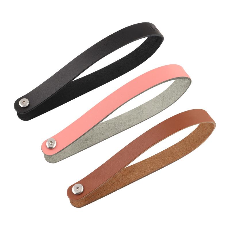 1/2/3Pcs Foldable Front Bag Quick Release Cowhide Handle Pull Ring Belt For Brompton Folding Bike Carrier Bicycle Accessories