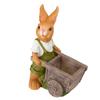 Cartoon Rabbit Flowers Pots Rabbit Resin Figurines Small Animal Decorative Plant Pot Container for