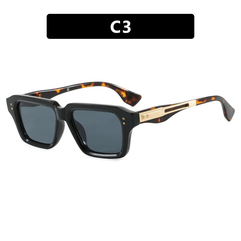 JYL Square Rivet Sunglasses UV400 Unisex Vintage Punk Driving / 5206