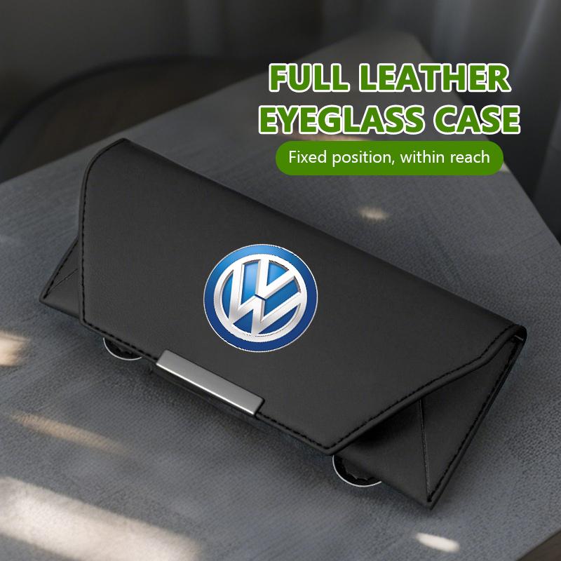 Valve Stems Caps Car Visor Glasses Clip Auto Master Driver Sunglasses Storage Rack Accessories For Volkswagen VW Passat Golf 4 5NI9