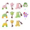 Corduroy Dog Chew Toy Squeaky Plush Toy with Colorful Rope Chew Resistant Self-Entertainment Toy Dogs Tug Toy for Small