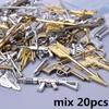 10/20/30/50pcs DIY Tool Scissors Charm For Jewelry Making Accessories Mix Clipper Pedant Handmade Components Materials Breloque