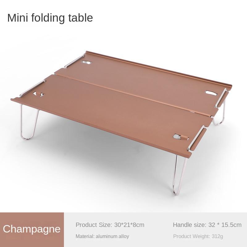Folding table Small tea table Outdoor picnic folding table Portable small tea table Camping table Aluminum plate small tea table