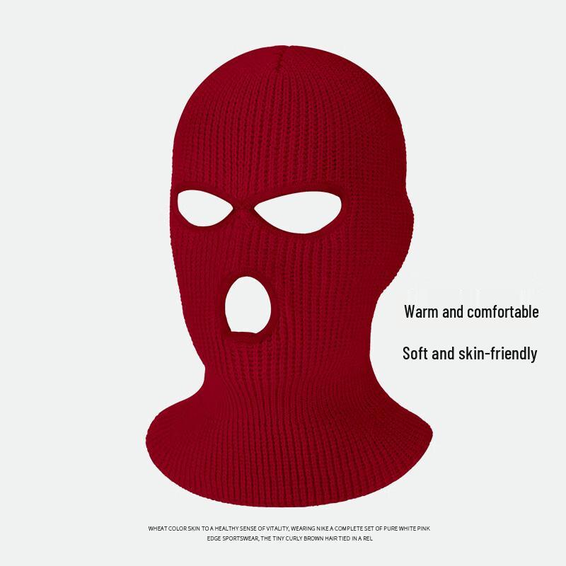 LCsanyp Gestrickte 3-Loch Sturmhaube