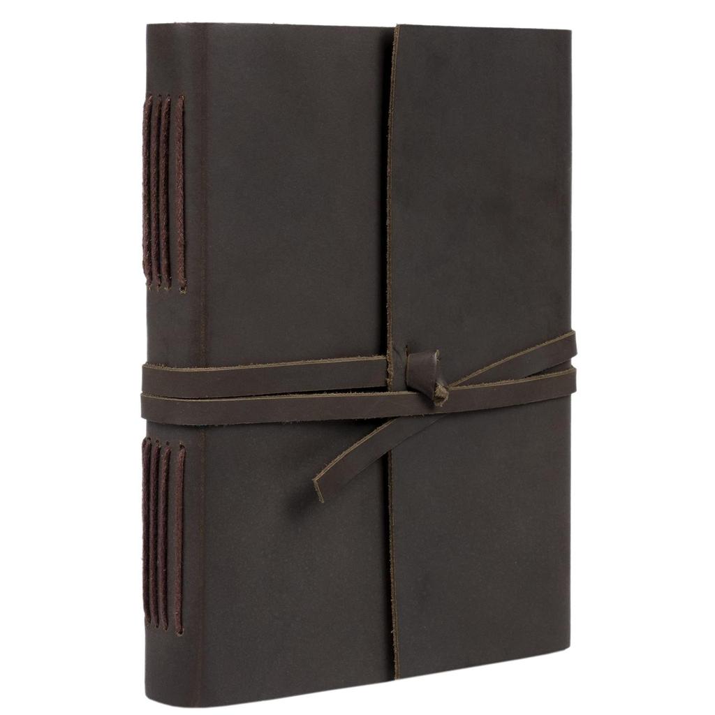Combo Leather Diary Handmade Vintage Leather Diary - with Plain Paper for Men and Women.