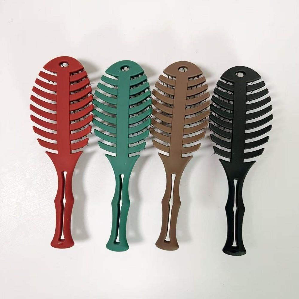 Matte Hollow Out Hair Brush Gentle Detangling Hair Comb Portable Massage Comb for Hair Combing