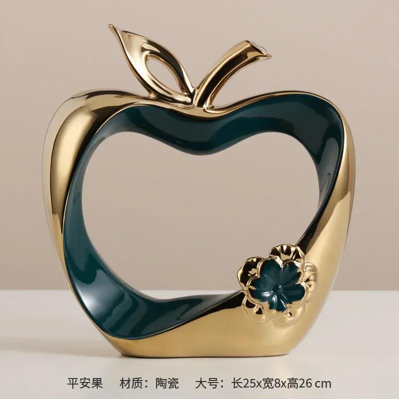 Ping An Fruit Ornaments, Light Luxury, High-end Home Furnishings, Housewarming, New Home, Foyer, Wine Cabinet, TV Cabinet, Apple
