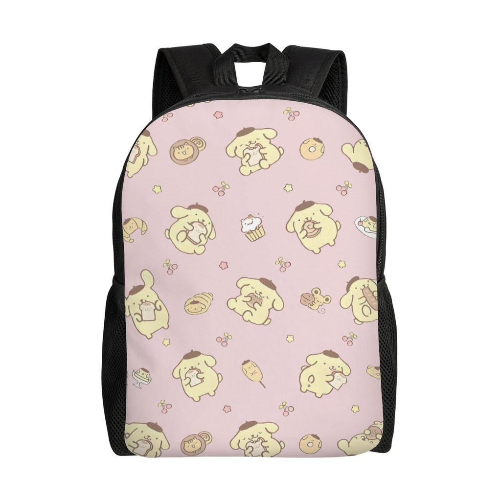 P-Pompompurines Laptop Backpack Men Women Basic Bookbag for School College Students Dog Cartoon Bags