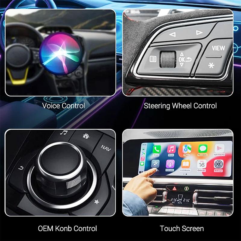 2025New Wired to Wireless Carplay Android Auto 2in1 Mini Adapter Dongle Auto Connect Plug&Play Bluetooth WiFi Universal Mini Box