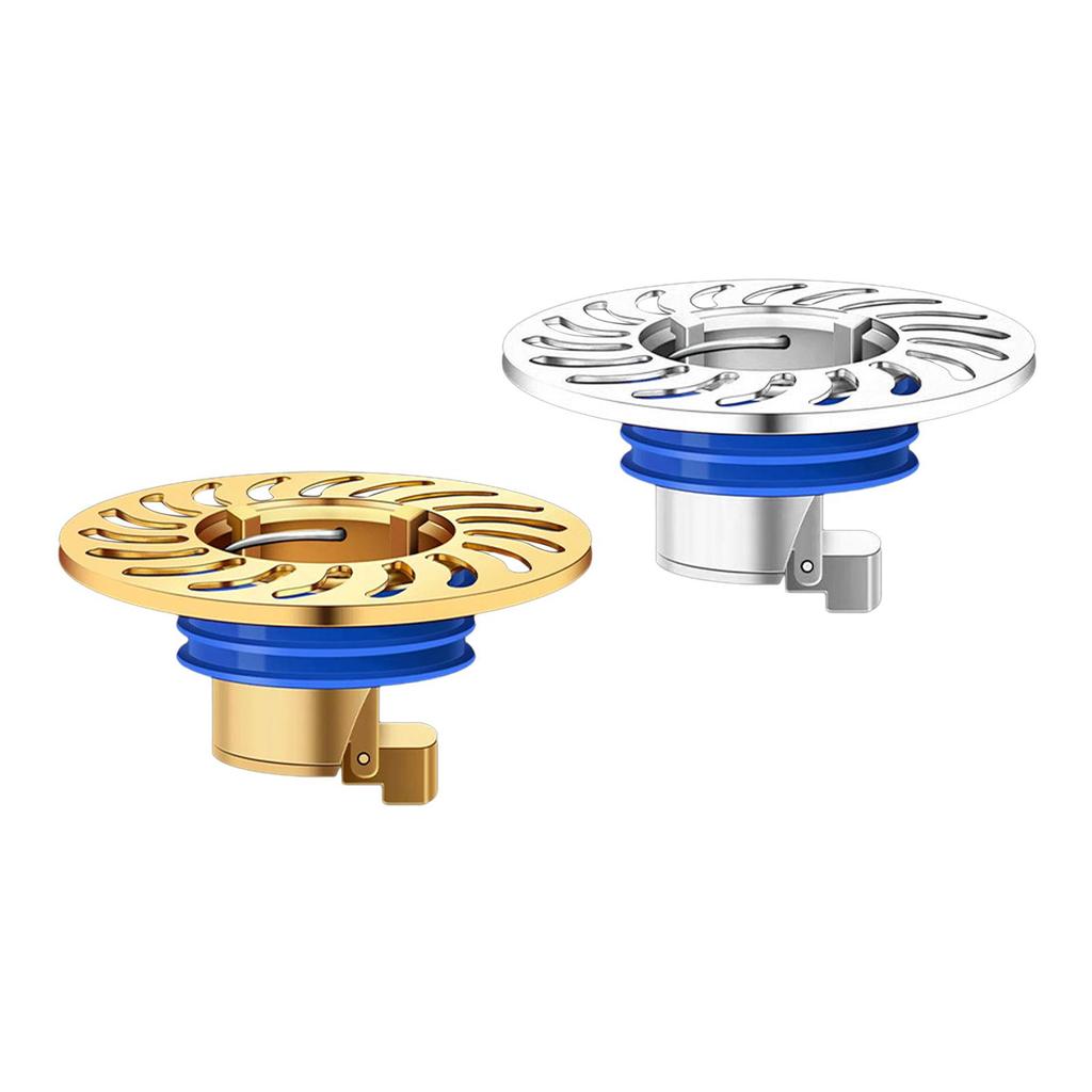 Self Closing Odor Proof Floor Drain Core Copper for Basements Sinks Kitchen