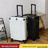 24-inch Women's Ultralight Trolley Suitcase - Large Capacity, Thickened Design with Zipper - 20-inch Cabin Option