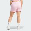 Adidas Originals Elastic Striped Logo Embroidery Casual Shorts Women Bottoms True-Pink IN6284