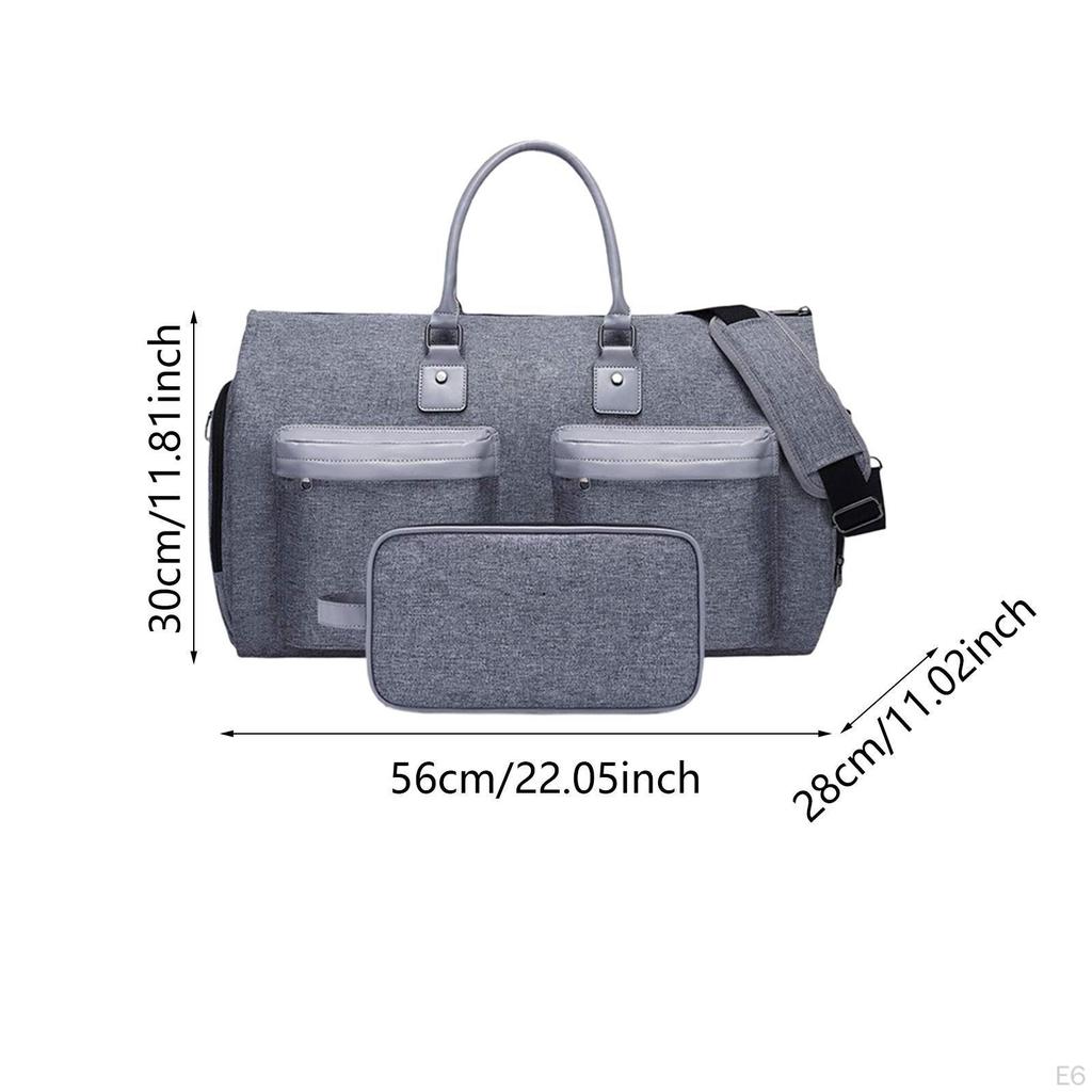 Kleidertasche Duffelbag Geschäftsreise Tragbar mit Schuhfach Schulter für Herren Handgepäck