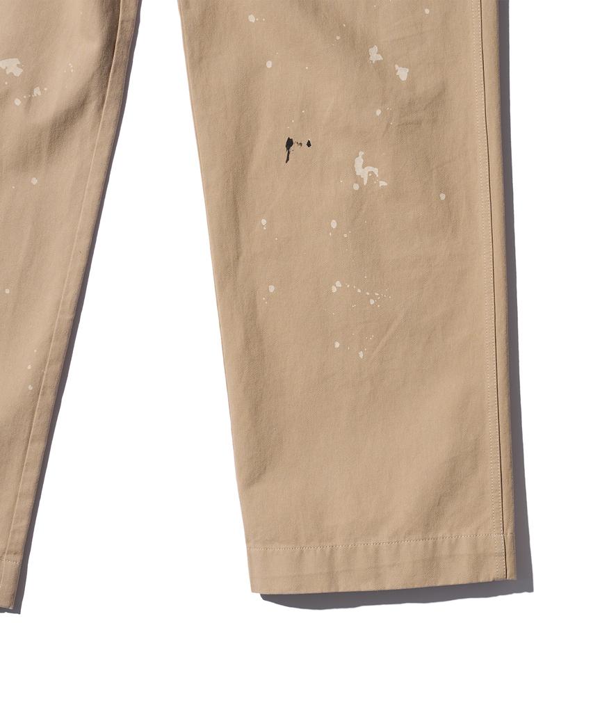 AECA Splater Painted Banding Chino Pants-Beige