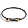 Simple Style DIY Bracelet With Clasp Fashion Stainless Steel Fastener Clasp Bracelet Adjustable Rope Bracelet