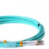 OM4 Dual-Core 10G Multimode LC-LC Fiber Patch Cord with High Stability.