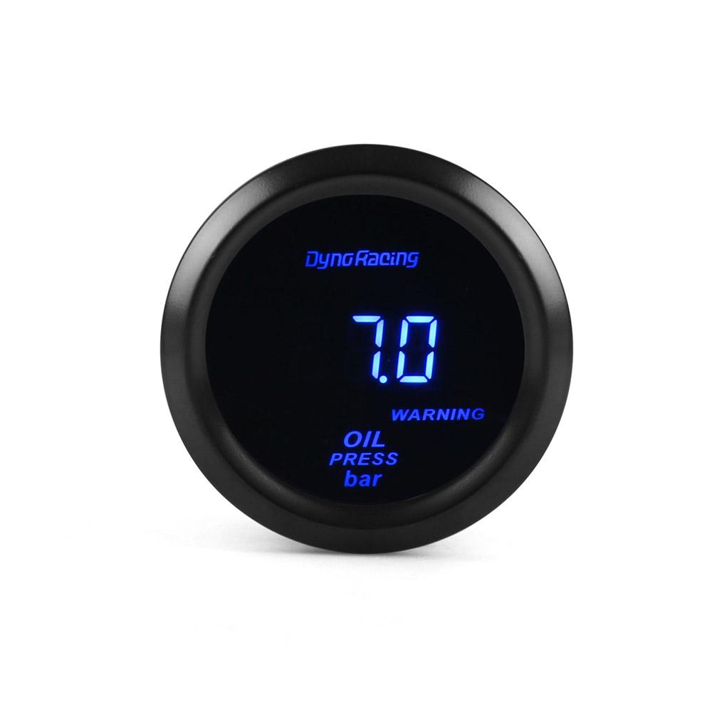 Blue Led with sensor 2" 52MM Oil pressure gauge Digital 0-7bar Oil press gauge Car meter BX102445