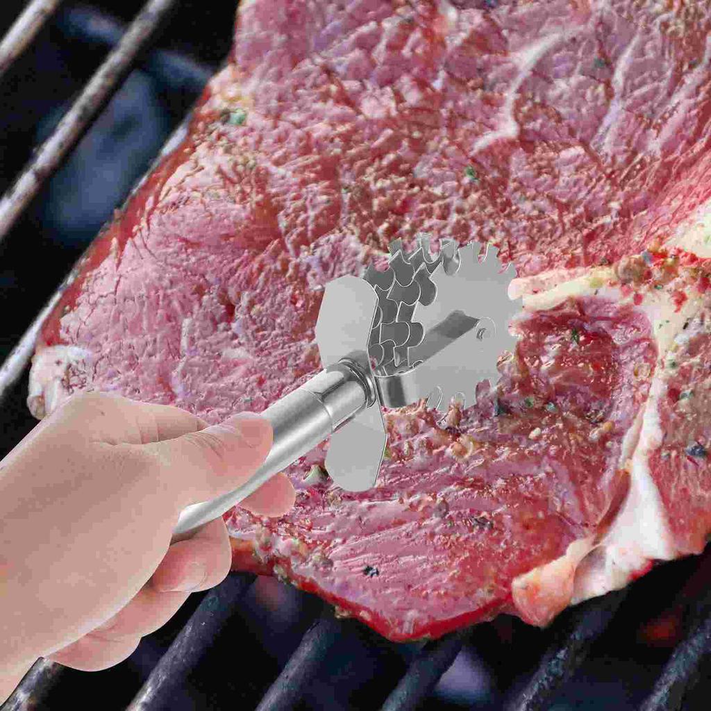 Portabel Rostfri 5 Hjul Köttmörningsverktyg Kök Nötkött Mörningsverktyg Nötkött Fläsk Biff Mörningsverktyg Matlagningsgadget