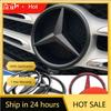 For AMG Benz ABS Car Front Grille Badge Decal Cover Emblem for Mercedes Benz W204 W205 W210 W211 W212 W213 C E Class GLA GLK ML