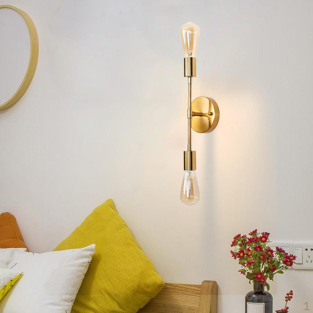Double Head Metal Lighting Fixture Wide Applications Easy Installation Vertical for Stairs Office