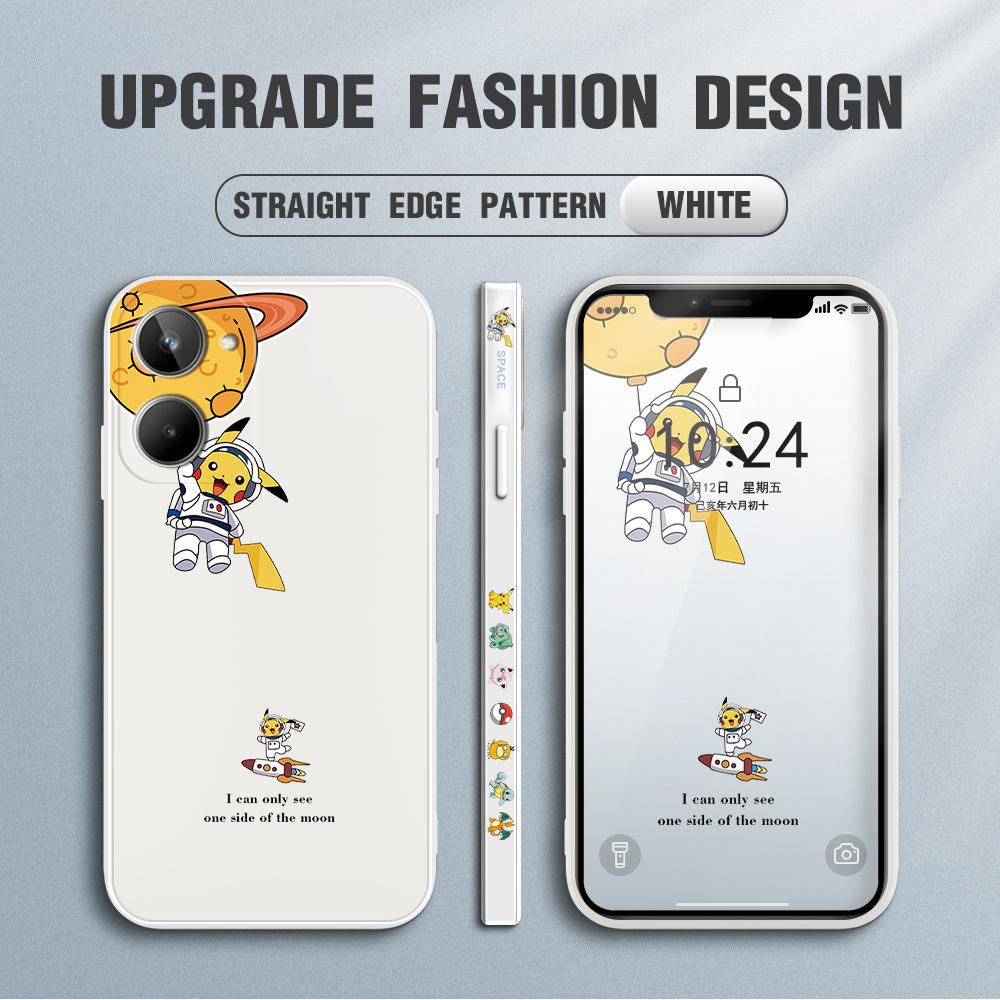 Cute Cartoon Astronaut Phone Case for iPhone 15 14 13 12 11 Samsung Galaxy S23 S22 A52 A52S Soft Full Protection Square Liquid Silicone Cover