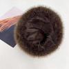 Winter Leopard Print Warm Plush Pullover Cap Women Retro Thickened Cold Ear Protection Dome Bucket Hats
