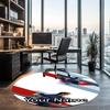 Custom Name Mission Impossible Printed Round Rug Carpet Chair Rug Area Rug Entryway Doormats,for Office Chair Living Room Bedroom Kitchen Room.