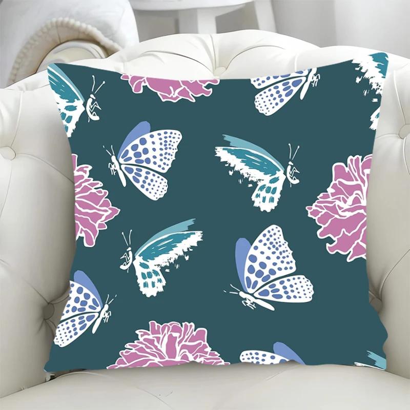 Geometric Pattern Decorative Pillowcases 40x40 Cushion Cover 40*40 Pillowcase Fall Decoration Pillow Hugs Lounge Chairs Covers