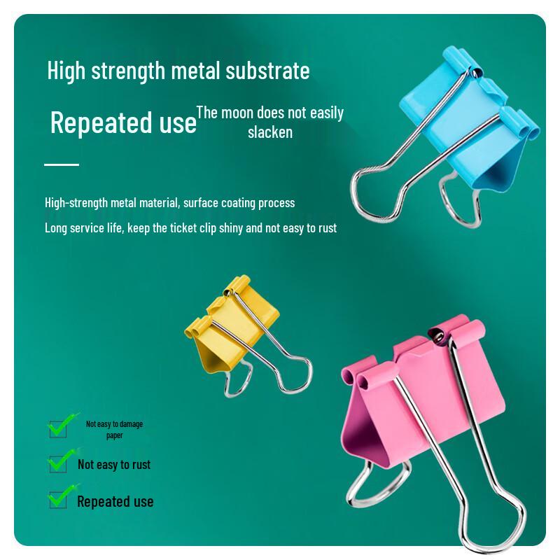 Deli 32mm Colorful Binder Clips