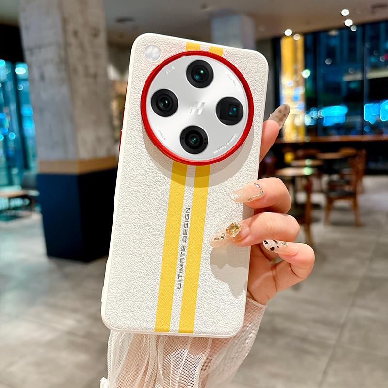 For OPPO Find X8 Ultra Case Luxury PU Leather Racetrack Protective Back Cover Case For OPPO Find X8 Pro X8S+ X8Ultra Phone Shell