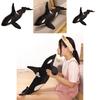 Realistic Killer Whale Plush Toy Soft And Cuddly Ocean Sea Life Stuffed Animal Pillow Doll